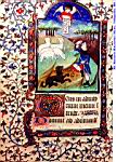 Gavin Hill MS 1 - Folio 57v-l - Annunciation to the Shepherds